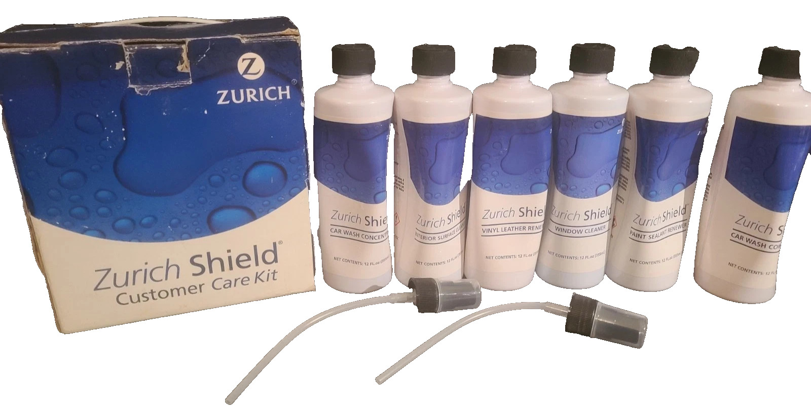 Zurich Shield Customer Care Kit Interior Exterior Auto Detailing Supplies New