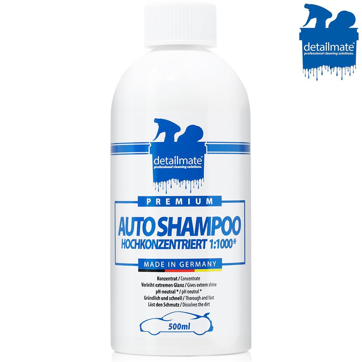 Wasch set Auto detailmate Autoshampoo 0,5L + Handschuh + Mikrofaser Trockentuch