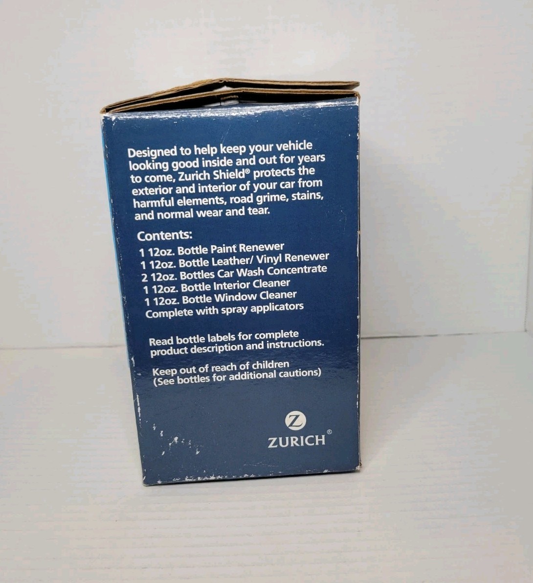 Zurich Shield Automotive Interior Exterior Customer Care Car Wash Detail Kit NEW