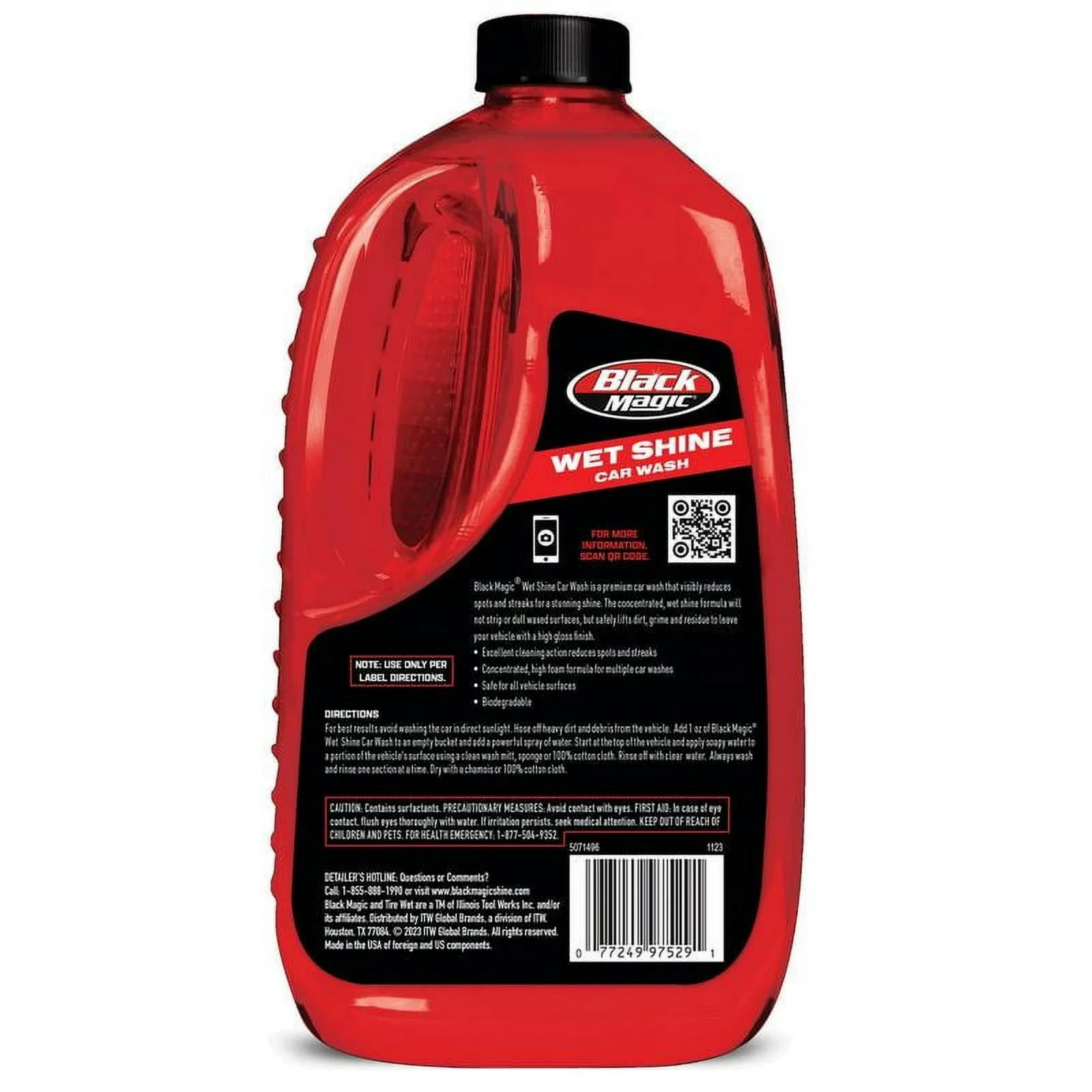 (2 pack) Black Magic 120065 Wet Shine Car Wash 64oz 1/2 Gallon Bottle