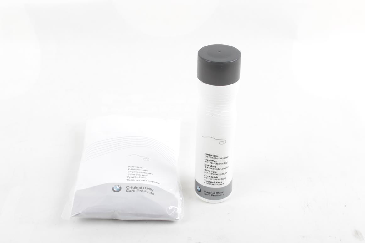 Genuine BMW Car Care Paint Polish Protection Nano Coating Hard Wax + Cloth Pack