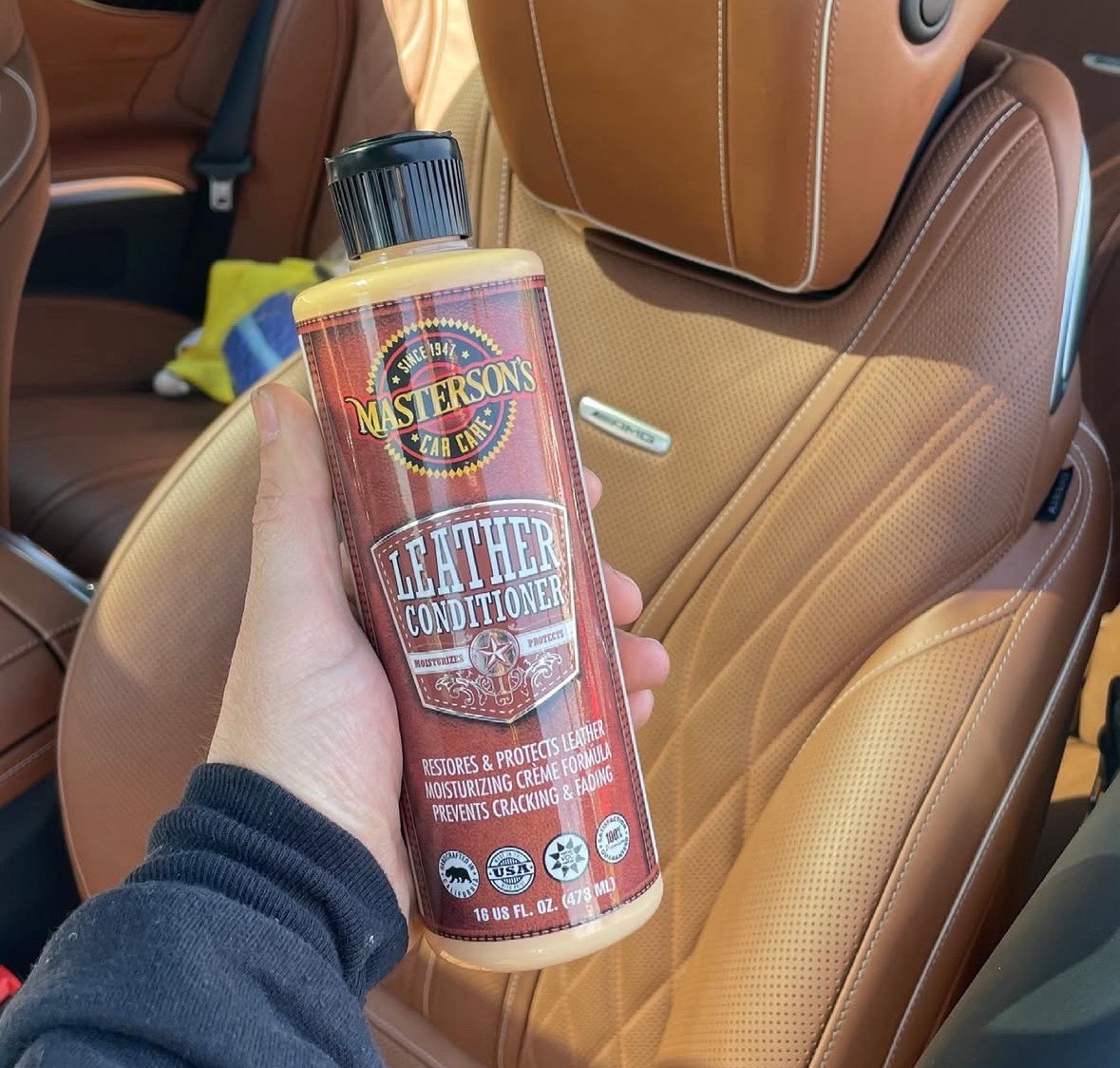 Masterson’s Car Care Leather Conditioner 16OZ Bottle