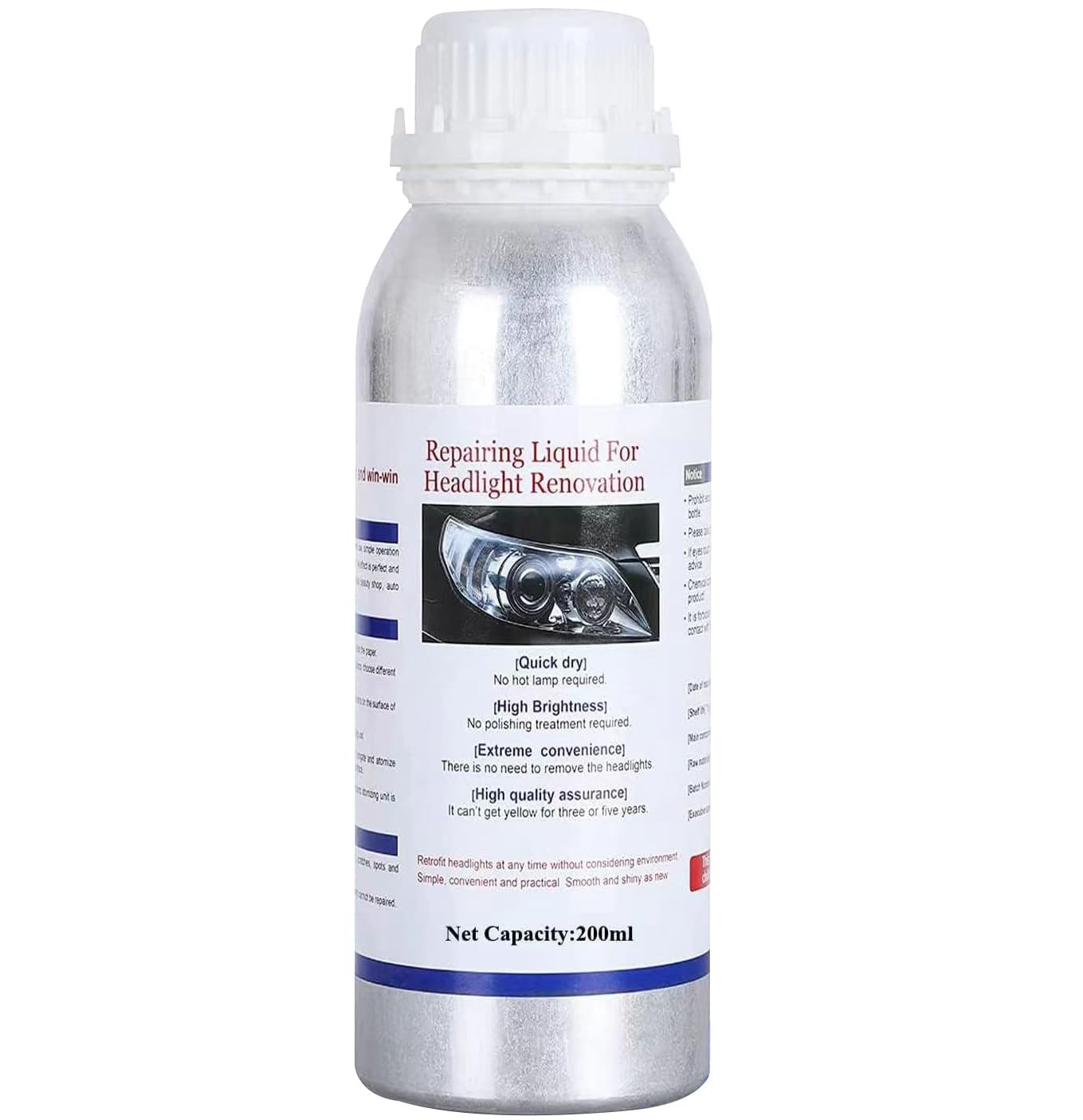 Ghguole 200ml Car Headlight Restoration Liquid, Kit M