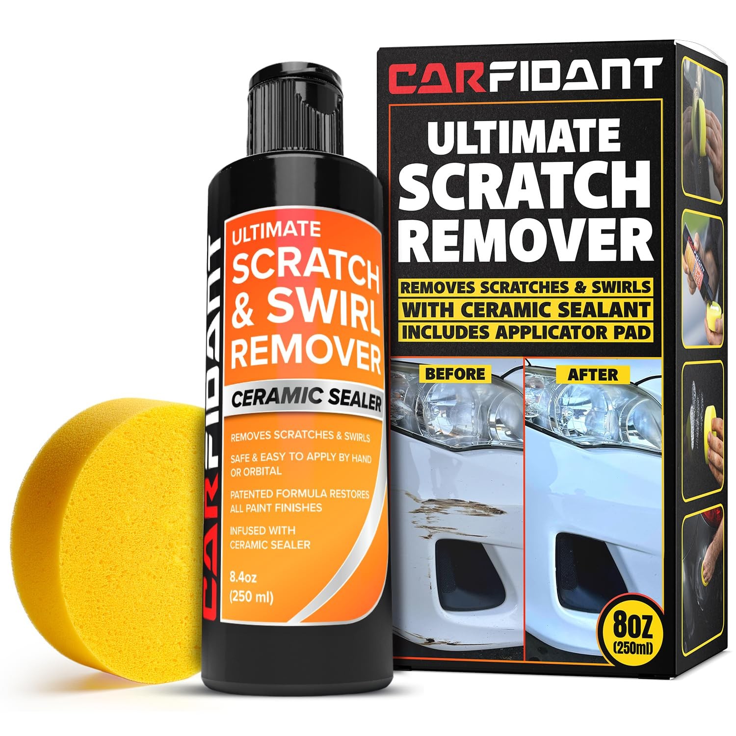 Carfidant Scratch Repair & Swirl Remover,Car Paint Scratch Remover &Restorer Kit