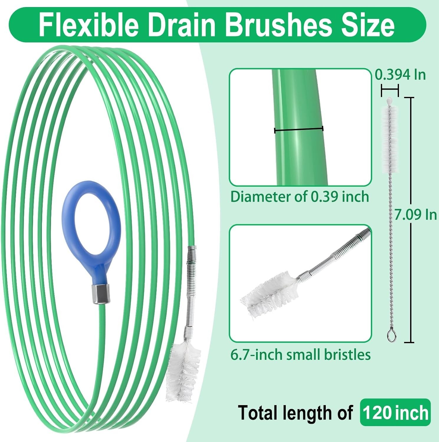 Auto Sunroof Drain Cleaning Tool, 120 Inch Flexible 120 sets