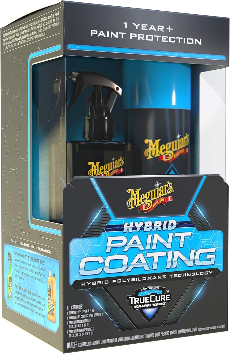 1 Count (Pack of 1) Meguiar’s G210300 Hybrid Paint Coating Kit,Cleaning Kits