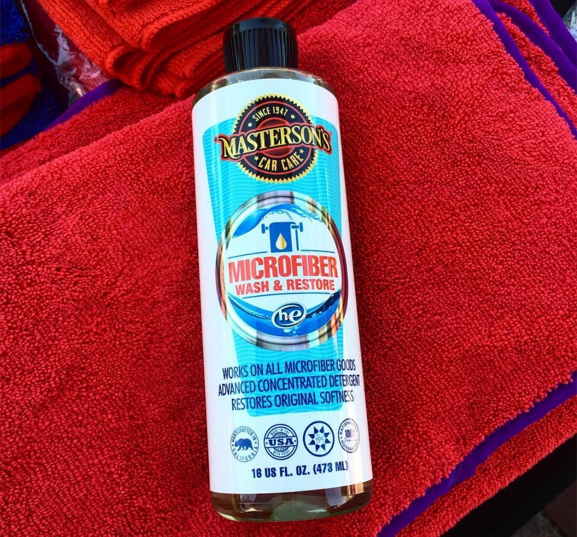 Masterson’s Car Care Microfiber Wash Detergent & Restore 16OZ Bottle