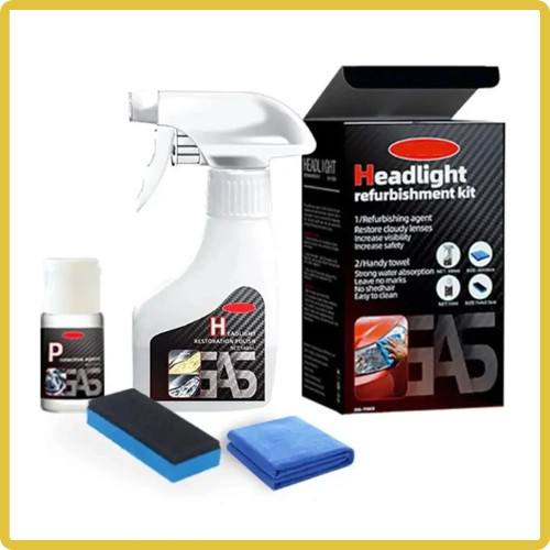 Automotive Headlamp Restoration Fluid Kit 180ml Headlight Polishing Cleaner 2025
