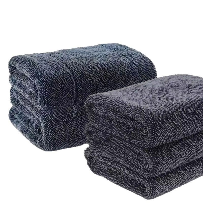 Double Layered Microfiber Car Towel Large for Fast Drying & Scratch Prevention