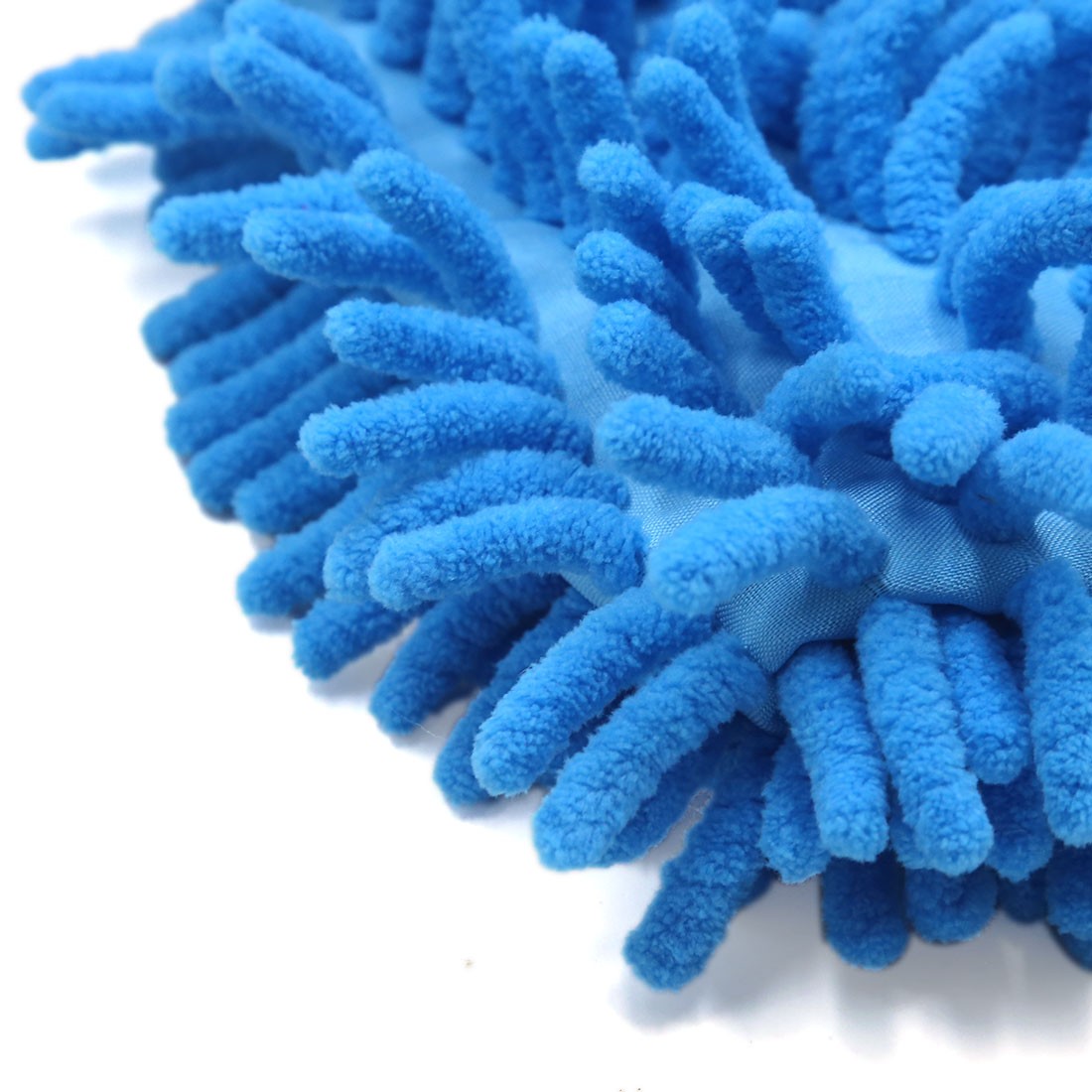 Universal Blue Chenille Washing Cleaning Gloves Mittens for Home Car Vehicle